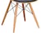 Armen Living Cassie Mid-Century Dining Chair in Walnut Wood and Black Faux Leather LCCASIWABL - alternate 3